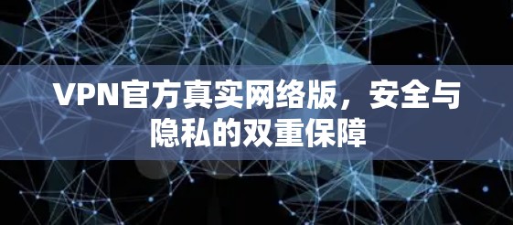VPN官方真实网络版，安全与隐私的双重保障